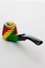 Load image into Gallery viewer, Sherlock Silicone pipe in display with glass bowl-WP134_3
