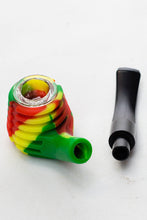 Load image into Gallery viewer, Sherlock Silicone pipe in display with glass bowl-WP134_5
