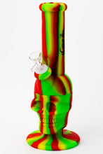 Load image into Gallery viewer, 11&quot; Genie skull multi colored detachable silicone water bong_6
