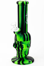 Load image into Gallery viewer, 11&quot; Genie skull multi colored detachable silicone water bong_7
