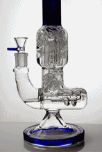 Load image into Gallery viewer, 14 inches 8 arms percolator and inline diffused water bong_4
