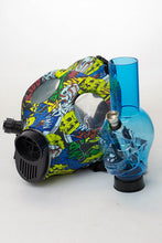 Load image into Gallery viewer, Full face graphic Silicone Gas Mask with acrylic bong_2
