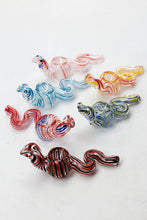 Load image into Gallery viewer, Cobra shape glass small hand pipe_0
