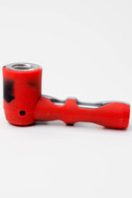 Load image into Gallery viewer, Multi colored Silicone hand pipe with glass bowl and tube_8
