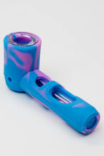 Load image into Gallery viewer, Multi colored Silicone hand pipe with glass bowl and tube_3
