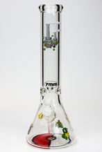 Load image into Gallery viewer, 13.5&quot; Cartoon 7 mm glass water beaker bong_8
