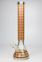 Load image into Gallery viewer, 17.5&quot; Check pattern 9 mm glass beaker bong_2
