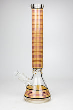 Load image into Gallery viewer, 17.5&quot; Check pattern 9 mm glass beaker bong_6
