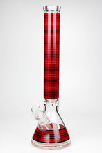 Load image into Gallery viewer, 17.5&quot; Check pattern 9 mm glass beaker bong_3
