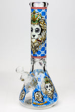 Load image into Gallery viewer, 14&quot; Hash King Glow in the dark 9 mm glass bong_13
