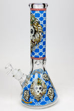 Load image into Gallery viewer, 14&quot; Hash King Glow in the dark 9 mm glass bong_1
