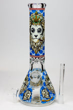 Load image into Gallery viewer, 14&quot; Hash King Glow in the dark 9 mm glass bong_5
