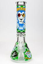 Load image into Gallery viewer, 14&quot; Hash King Glow in the dark 9 mm glass bong_8
