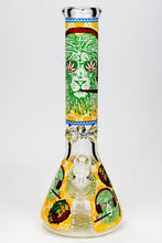 Load image into Gallery viewer, 14&quot; Hash King Glow in the dark 9 mm glass bong_9
