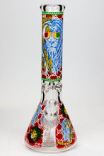 Load image into Gallery viewer, 14&quot; Hash King Glow in the dark 9 mm glass bong_10
