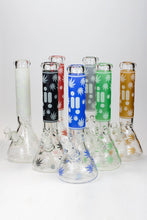 Load image into Gallery viewer, 14&quot; Infyniti Leaf Glow in the dark 7 mm glass bong_0
