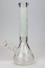 Load image into Gallery viewer, 14&quot; Infyniti Leaf Glow in the dark 7 mm glass bong_2
