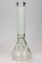 Load image into Gallery viewer, 14&quot; Infyniti Leaf Glow in the dark 7 mm glass bong_1
