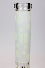 Load image into Gallery viewer, 14&quot; Infyniti Leaf Glow in the dark 7 mm glass bong_3
