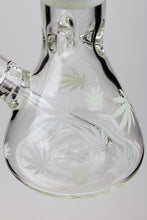 Load image into Gallery viewer, 14&quot; Infyniti Leaf Glow in the dark 7 mm glass bong_6
