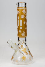 Load image into Gallery viewer, 14&quot; Infyniti Leaf Glow in the dark 7 mm glass bong_12

