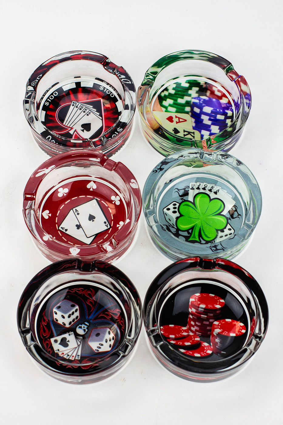 Round glass ashtray Box of 6_7