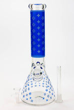 Load image into Gallery viewer, 14&quot; Luxury Patten Glow in the dark 7 mm glass bong [A24]_5

