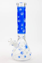 Load image into Gallery viewer, 14&quot; Leaf Glow in the dark 7 mm glass bong [A52]_8
