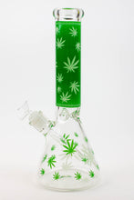 Load image into Gallery viewer, 14&quot; Leaf Glow in the dark 7 mm glass bong [A52]_13
