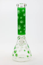 Load image into Gallery viewer, 14&quot; Leaf Glow in the dark 7 mm glass bong [A52]_1
