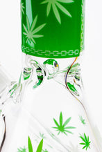 Load image into Gallery viewer, 14&quot; Leaf Glow in the dark 7 mm glass bong [A52]_2
