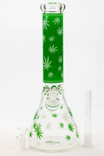 Load image into Gallery viewer, 14&quot; Leaf Glow in the dark 7 mm glass bong [A52]_5
