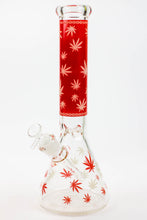 Load image into Gallery viewer, 14&quot; Leaf Glow in the dark 7 mm glass bong [A52]_9

