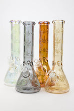 Load image into Gallery viewer, 14&quot; XTREME Glass / 7 mm / Leaf Electroplated Glass beaker Bong_0
