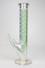 Load image into Gallery viewer, 14&quot; Luxury Logo 7 mm classic Electroplated Straight Tube Bong_6
