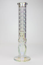 Load image into Gallery viewer, 14&quot; Luxury Logo 7 mm classic Electroplated Straight Tube Bong_7
