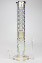 Load image into Gallery viewer, 14&quot; Luxury Logo 7 mm classic Electroplated Straight Tube Bong_2
