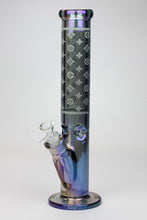 Load image into Gallery viewer, 14&quot; Luxury Logo 7 mm classic Electroplated Straight Tube Bong_4
