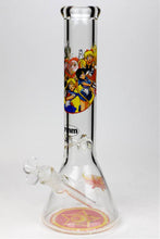 Load image into Gallery viewer, 13.5&quot; Cartoon 7 mm glass water beaker bong_4
