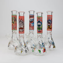 Load image into Gallery viewer, 10&quot; RM decal Glow in the dark glass water bong_0
