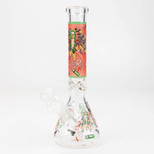 Load image into Gallery viewer, 10&quot; RM decal Glow in the dark glass water bong_6
