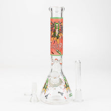 Load image into Gallery viewer, 10&quot; RM decal Glow in the dark glass water bong_12
