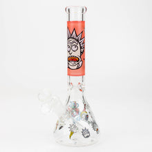 Load image into Gallery viewer, 10&quot; RM decal Glow in the dark glass water bong_9

