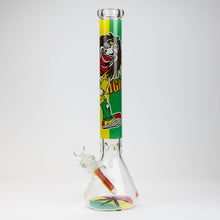 Load image into Gallery viewer, 17.5&quot; Rasta Man / 7 mm / classic beaker glass bong_3
