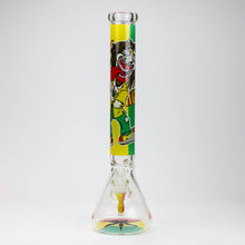 Load image into Gallery viewer, 17.5&quot; Rasta Man / 7 mm / classic beaker glass bong_6
