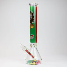 Load image into Gallery viewer, 17.5&quot; Rasta Man / 7 mm / classic beaker glass bong_7
