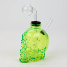 Load image into Gallery viewer, Soft Glass Skull oil bong_11
