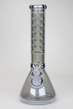 Load image into Gallery viewer, 14&quot; Luxury Logo 7 mm classic Electroplated Glass beaker Bong n_10
