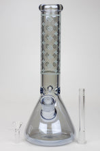 Load image into Gallery viewer, 14&quot; Luxury Logo 7 mm classic Electroplated Glass beaker Bong n_3
