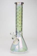 Load image into Gallery viewer, 14&quot; Luxury Logo 7 mm classic Electroplated Glass beaker Bong n_7
